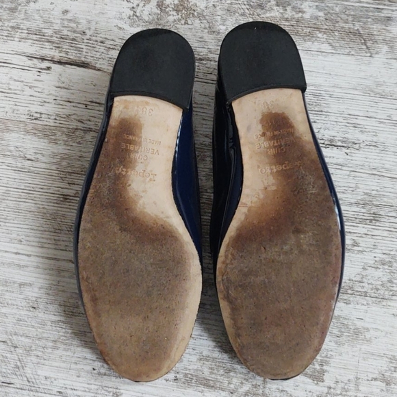 đŞSz 38 Repetto Blue Patent Leather Ballerina Flat - Picture 15 of 16